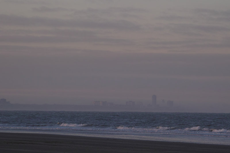 Zandvoort in de ochtendnevel
