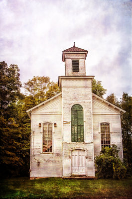 Abandoned Church in a ghost town created by the Tocks Island Project