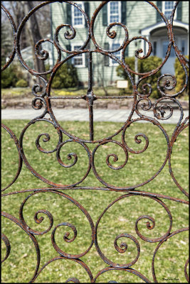 Wrought iron gate detail