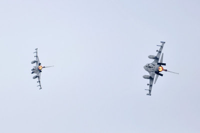 F-16's tijdens de Air Power Demo