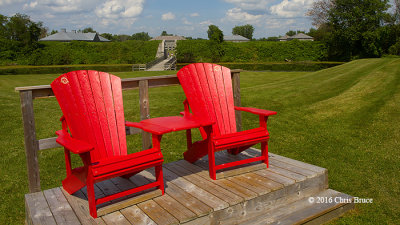 Fort Lennox Ravelin & Red Chairs