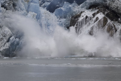Glacier Calving. Tracy Arm, Ak.