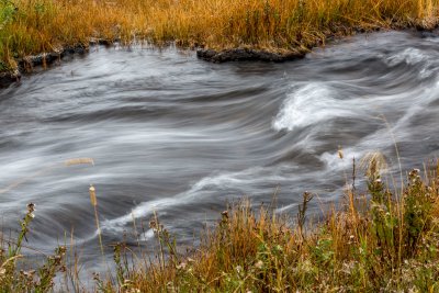 Flowing water