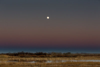 Moonrise over the basque.
