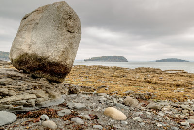 Balanced Rock at Bar Harbor, ME