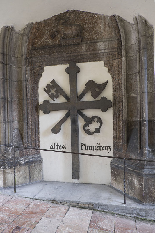 Old Tower Cross of the pilgrimage church of St. Wolfgang