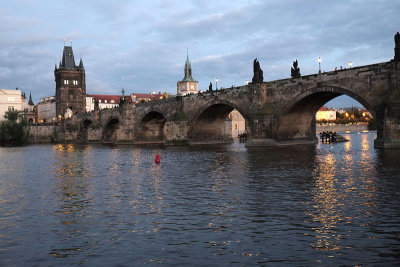 Charles Bridge at dusk