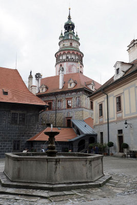 Fountain in the second courtyard from 1641