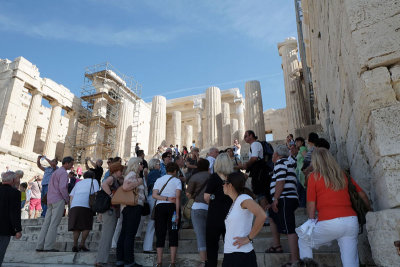 Stairs leading to the Propylaea