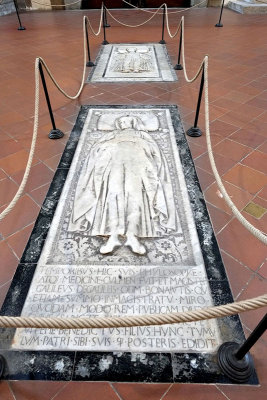 Tombstone on the floor of Santa Croce
