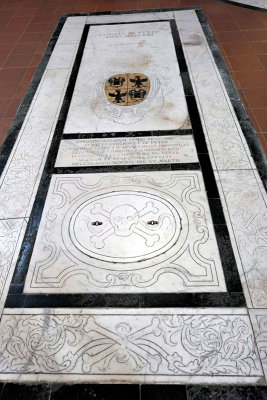 Tombstone on the floor of Santa Croce