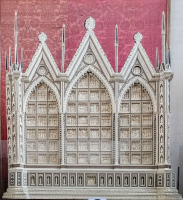 Ivory and bone narrative triptych
