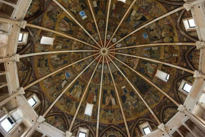 Painted domed ceiling