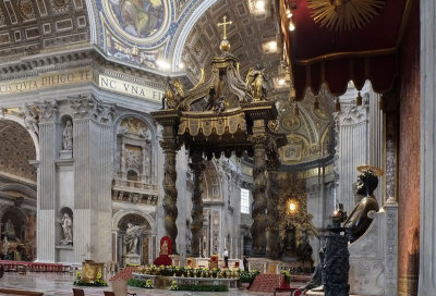 Altar and Bernini's baldacchino