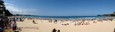 Panoramic view of Manly beach