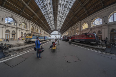 Inside Keleti station