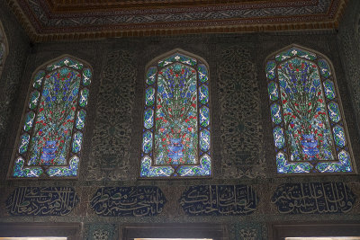 Stained glass windows of Room in the Golden cage