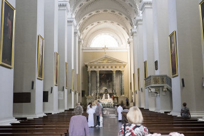 Inside Vilnius Cathedral