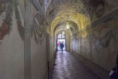 Frescoed passageway