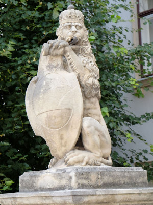 Lion guarding the treasury