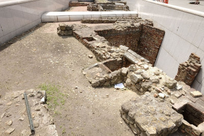 Ancient Roman wall ruins