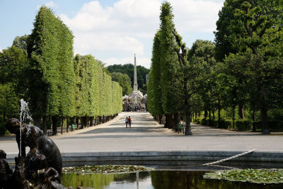 View towards the Obelisk Fountain