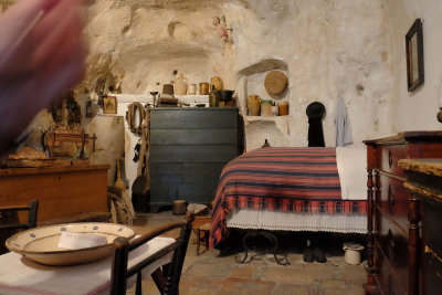 Typical furnished cave dwelling
