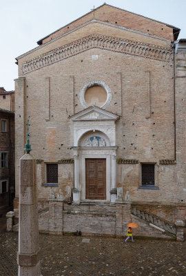Church of San Domenico and obelisk of Urbino