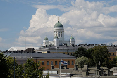 Helsinki cathedral from Uspenski cathedral