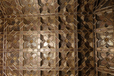 coffered ceiling of the Chapterhouse