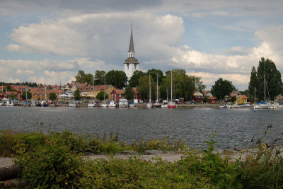 View across the lake to Mariefred