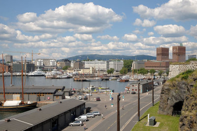 View to City Hall from the fortress