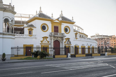 Baroque style facade of Plaza de Toros