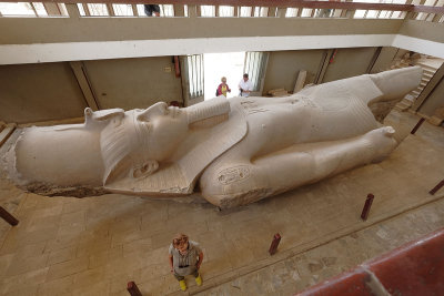 The colossus of Rameses II in the open-air museum