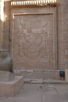 Reliefs on the walls of the Temple of Edfu