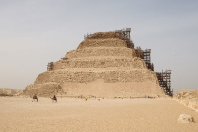 The famed stepped Pyramid of Djoser at Saqqara, the Memphis necropolis.