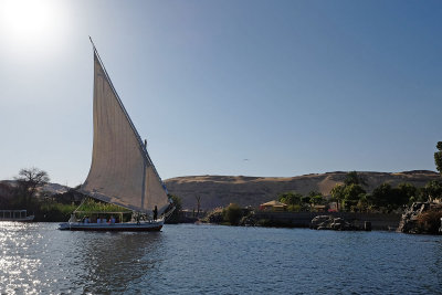 Felucca on the Nile at Aswan