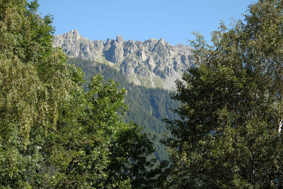 Low mountains near Chamonix