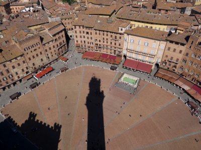 Siena on the tower
