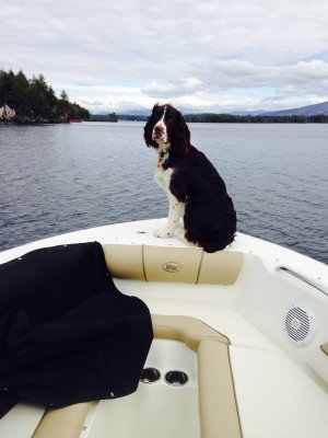 Redington's first boat ride.