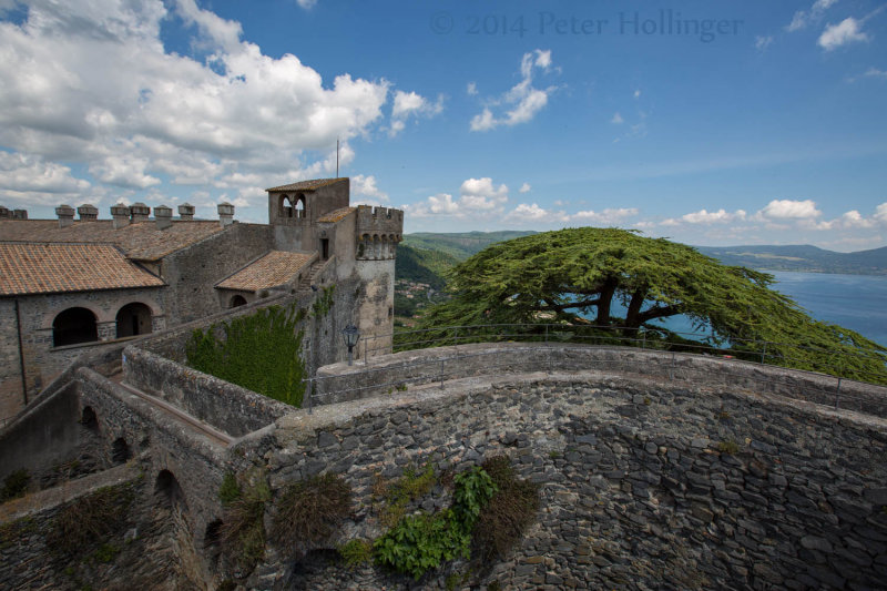 Atop the Bracciano Castle