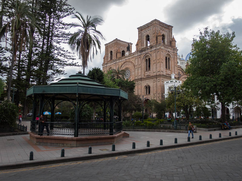 Cuenca City Park and Cathedral