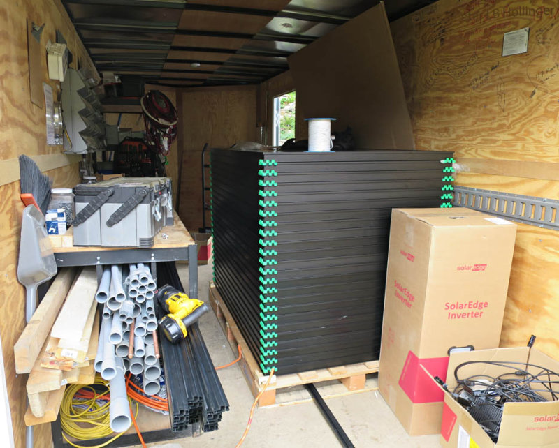 24 Panels and one inverter with all the works
