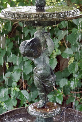 Fountain with boy