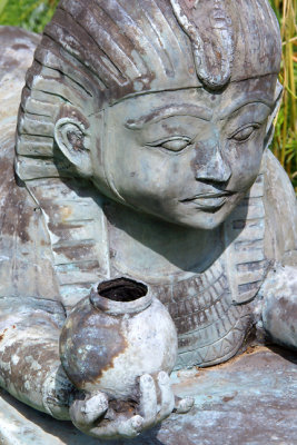 Sphinx metal sculpture