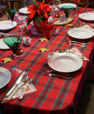 The dining room table awaits us at 405 South (2012).