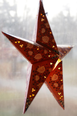Illuminated star, Pine Street (2006).