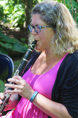 Virginia Macdonald, clarinetist with Quintessence