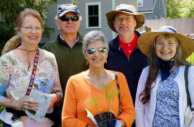 Group of garden-goers