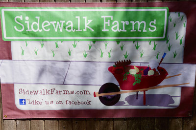 Sidewalk Farms sign